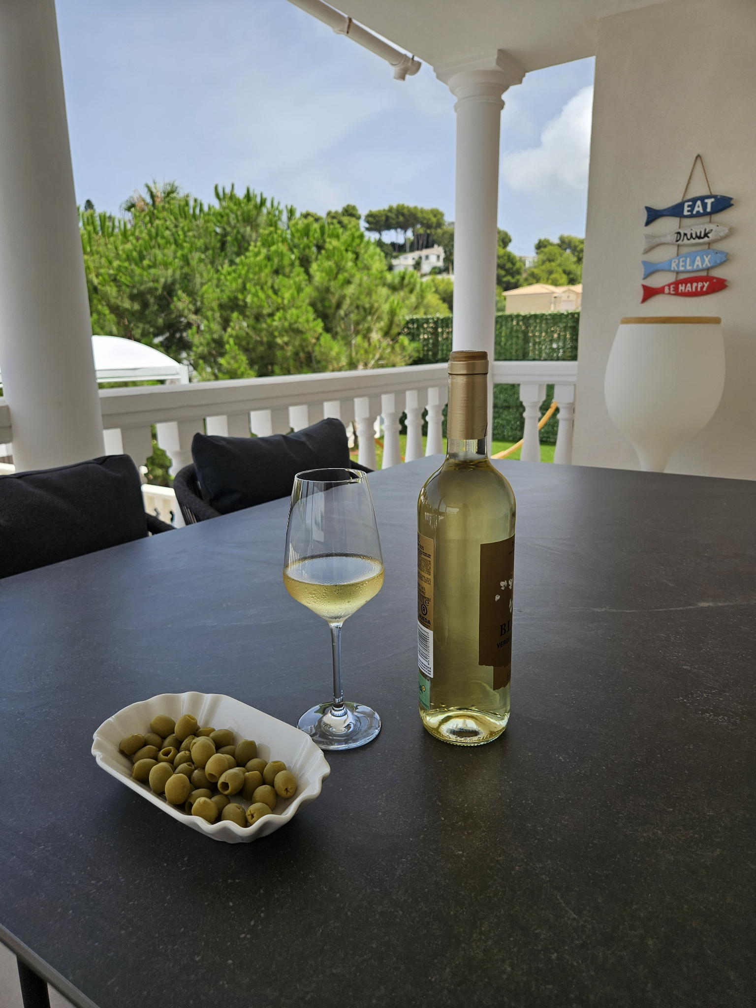 Terrasse der Villa
